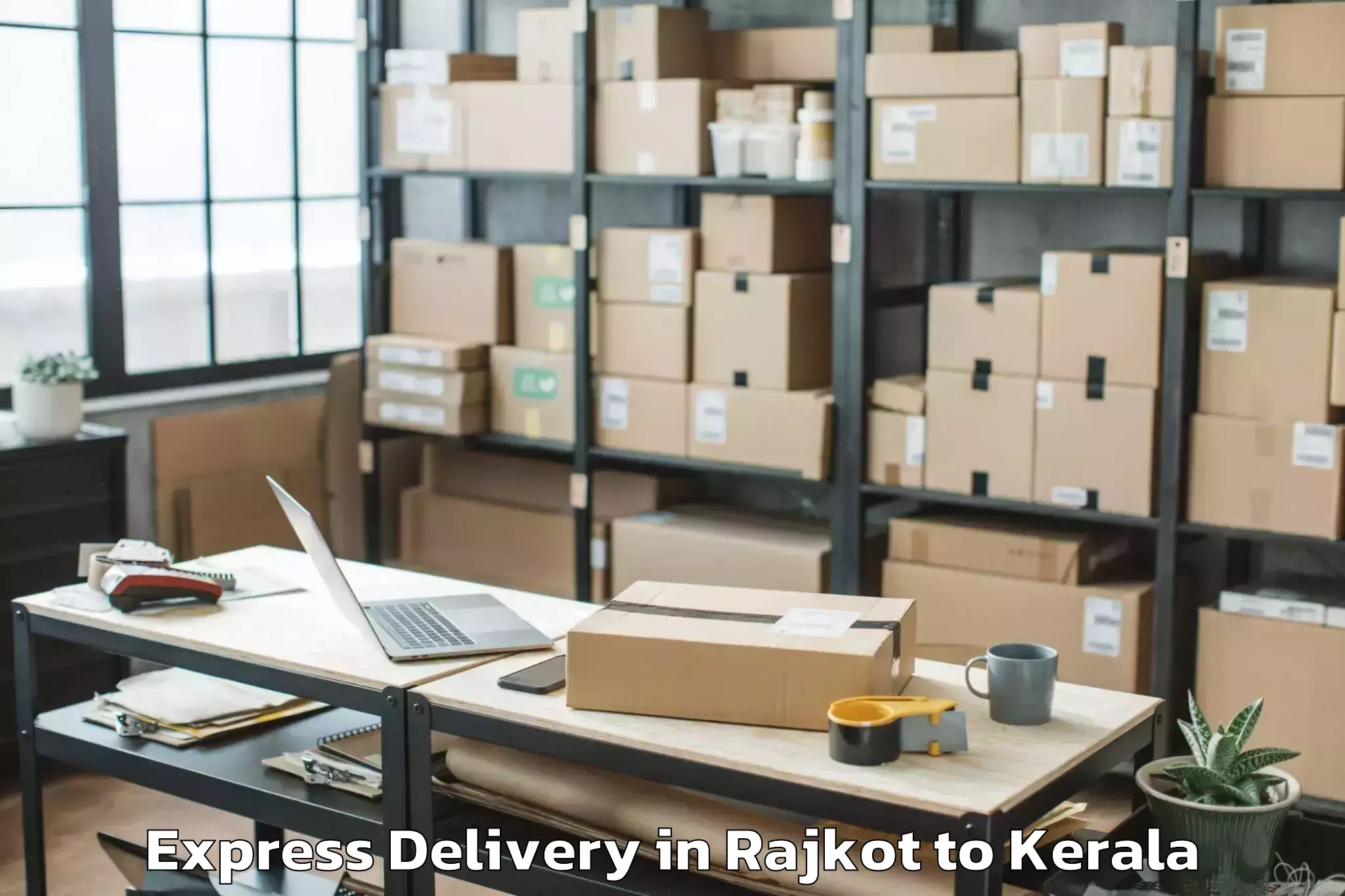 Quality Rajkot to Kodamthuruth Express Delivery